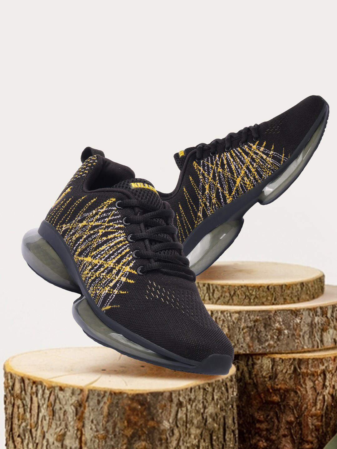 

Killer Men Black Textile Running Shoes