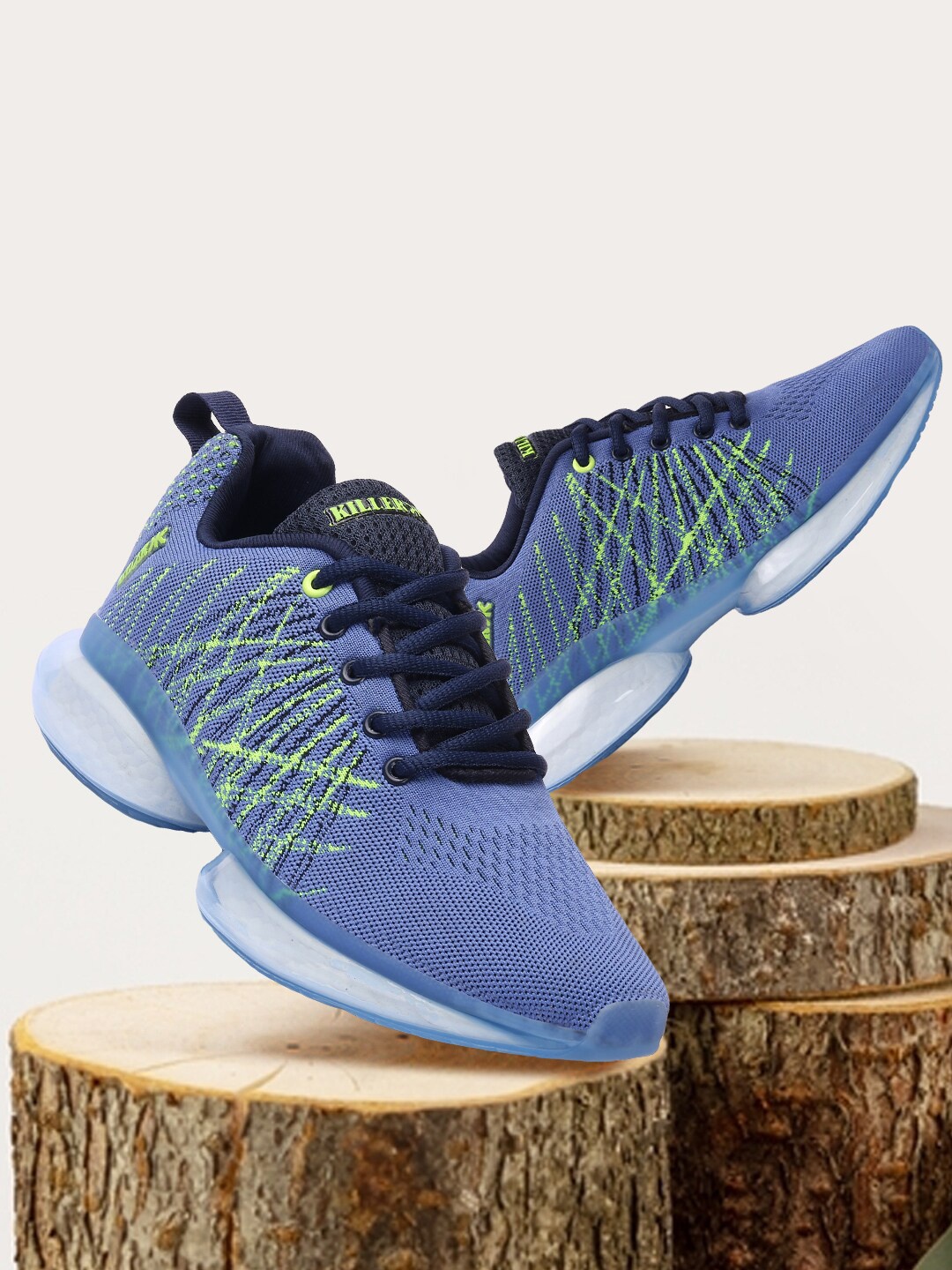 

Killer Men Blue Killer-Carbon Bounce Running Shoes