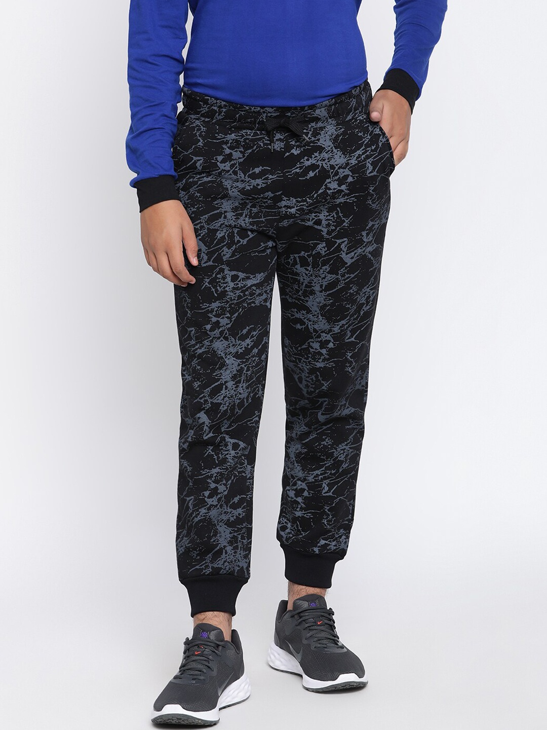 

Lil Tomatoes Boys Black Printed Joggers