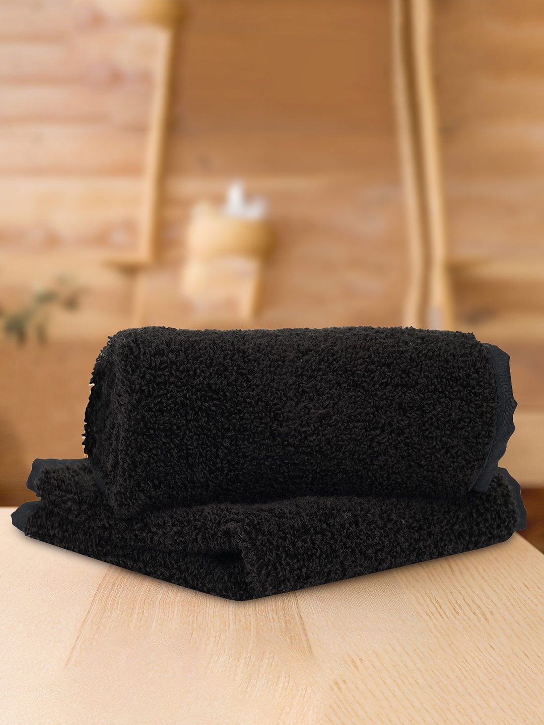 

LUSH & BEYOND Set of 2 Charcoal 500GSM Pure Cotton Face Towel Set