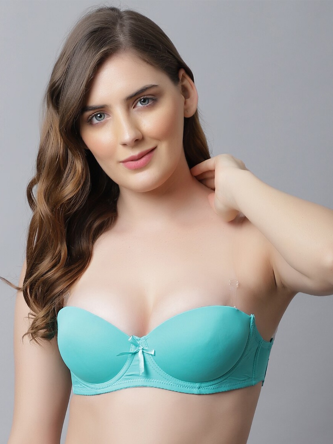 

Friskers Turquoise Blue Bra Underwired Lightly Padded