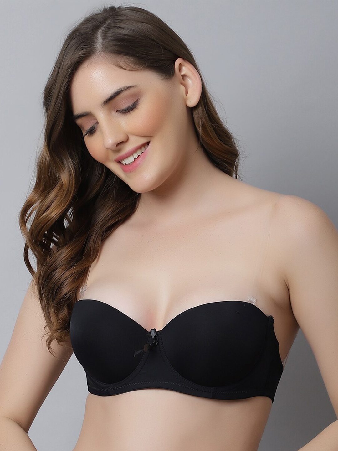 

Friskers Black Bra Underwired Lightly Padded