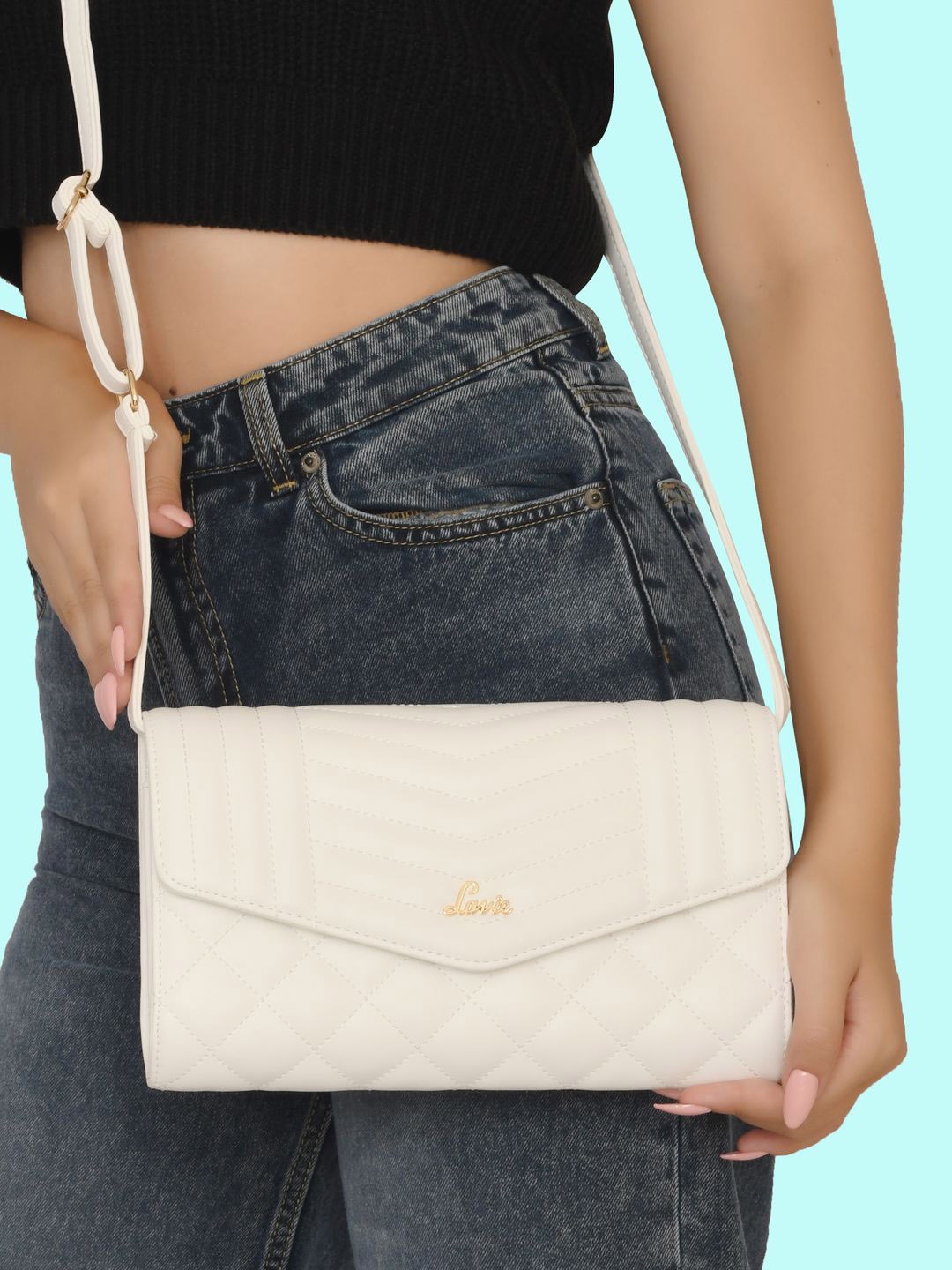 

Lavie Aztec Women White 2in1 Slingbag