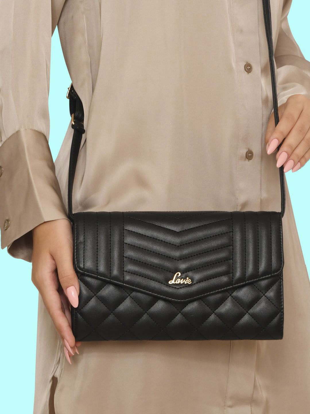 

Lavie Aztec Women Black 2in1 Slingbag