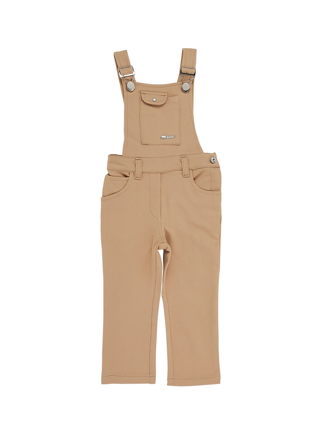 

Actuel Girls Beige Full Length Straight-Leg Dungarees
