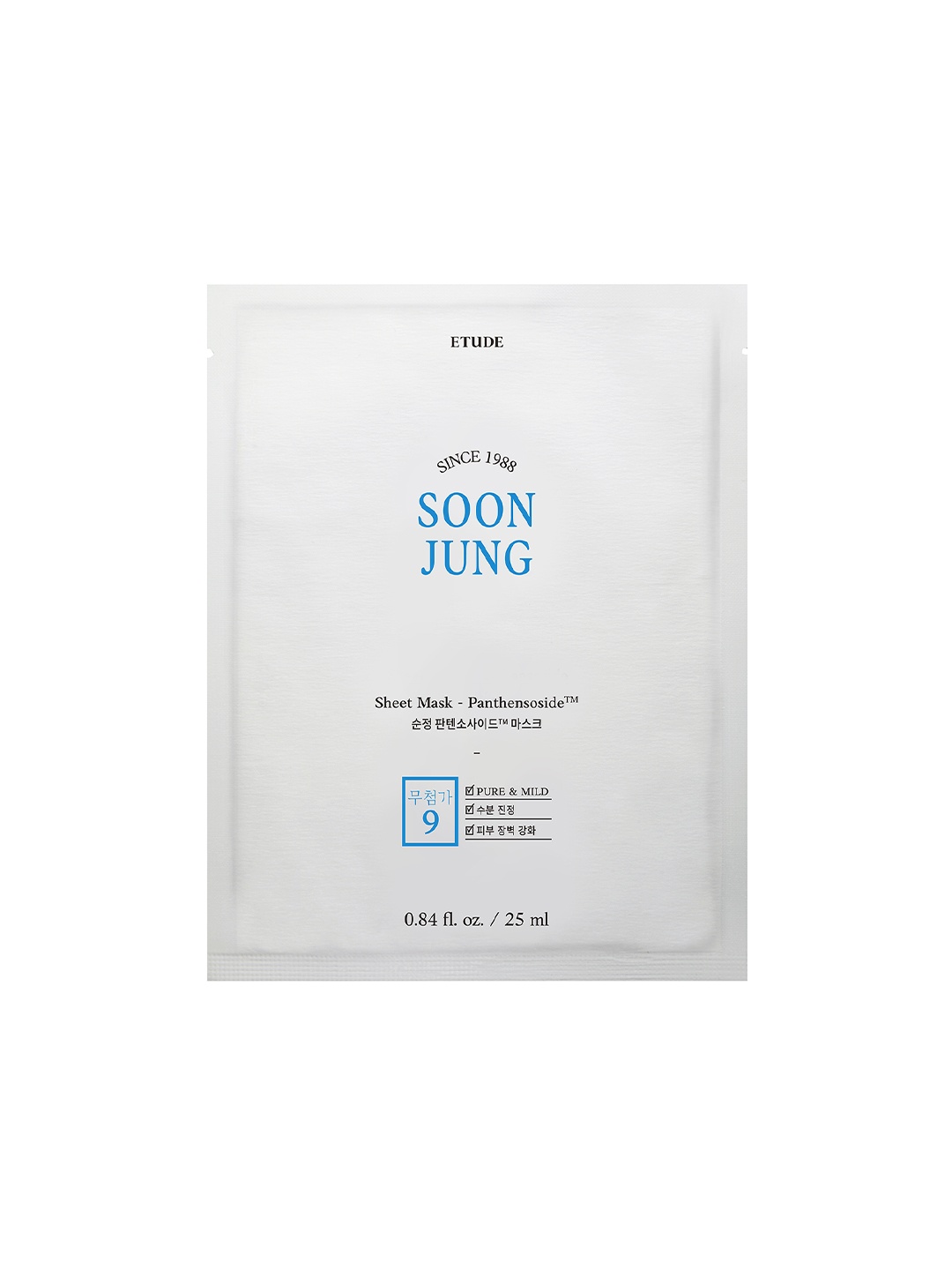 

ETUDE SoonJung Sheet Mask with Panthensoside for Moisture Recharge - 25ml, White