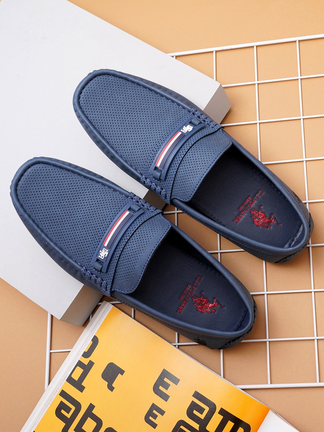 

U.S. Polo Assn. Men Navy Blue PU Loafers