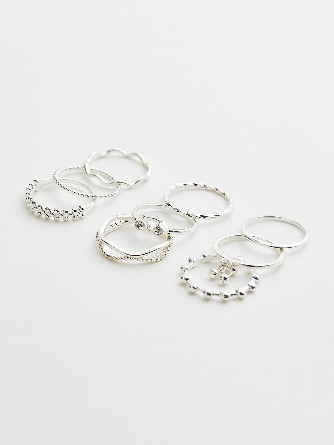 

H&M Women 9-Pack Rings, Silver