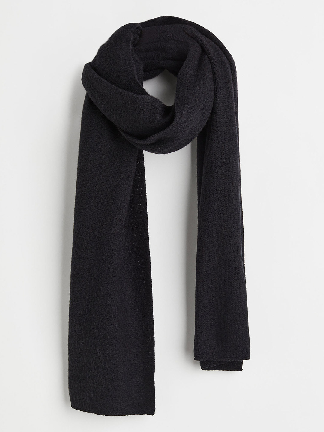 

H&M Women Black Fine-Knit Scarf