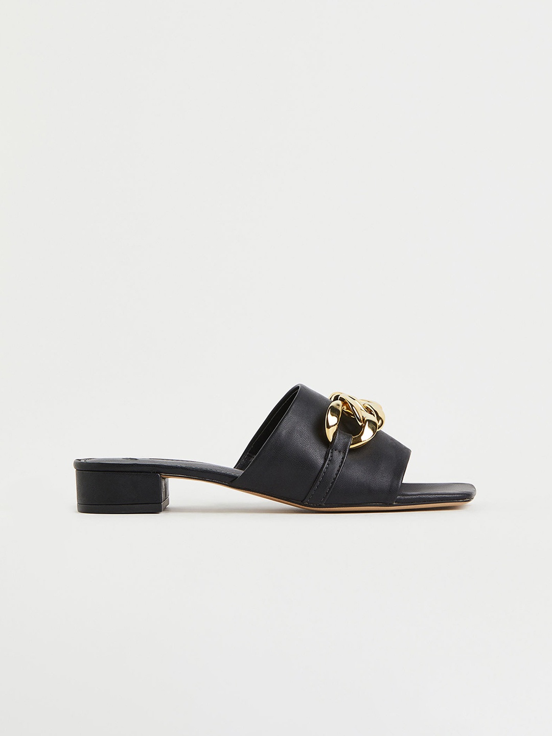 

H&M Women Chain-Detail Mules, Black