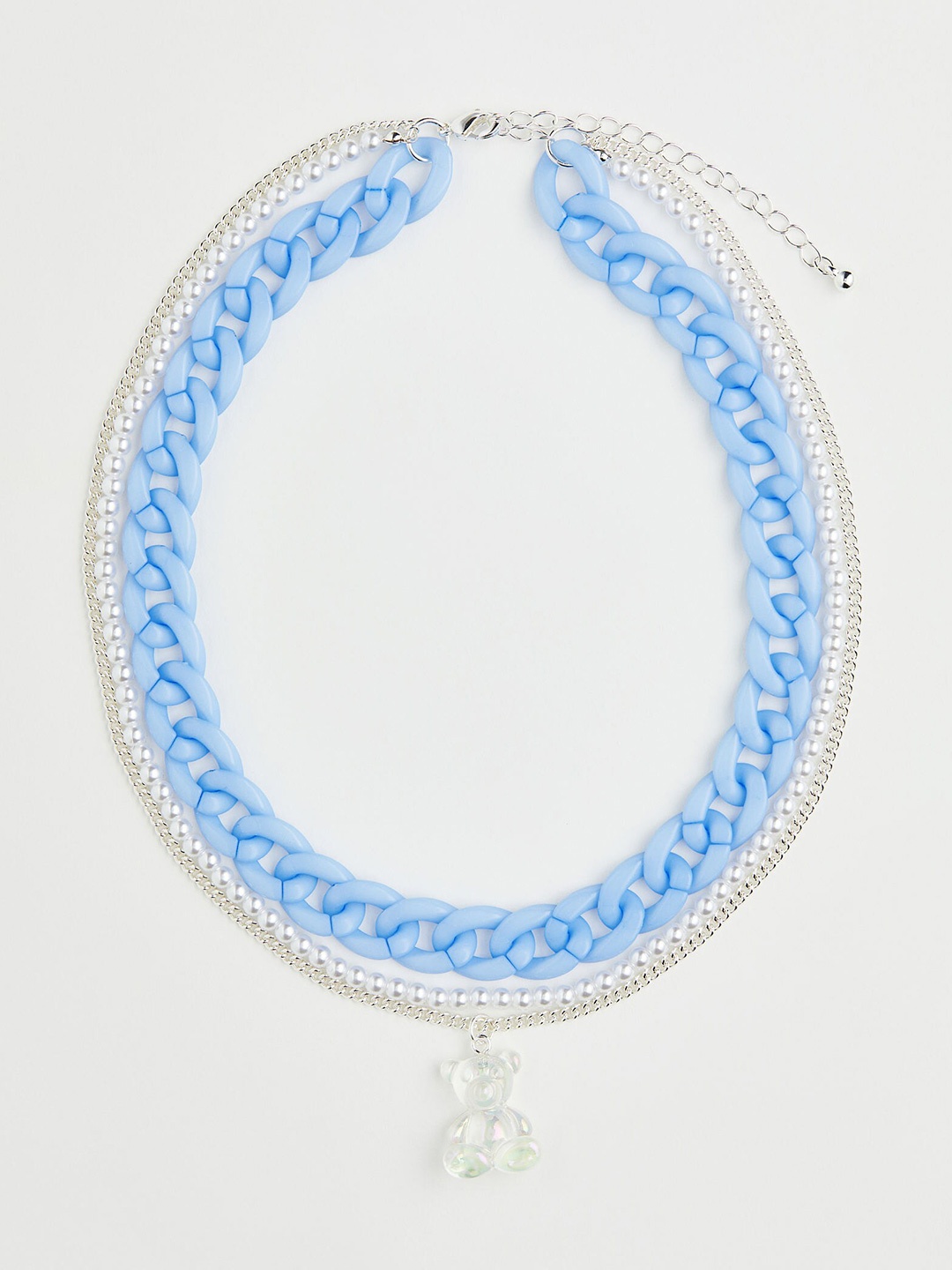 

H&M Women Silver-Plated Statement Necklace