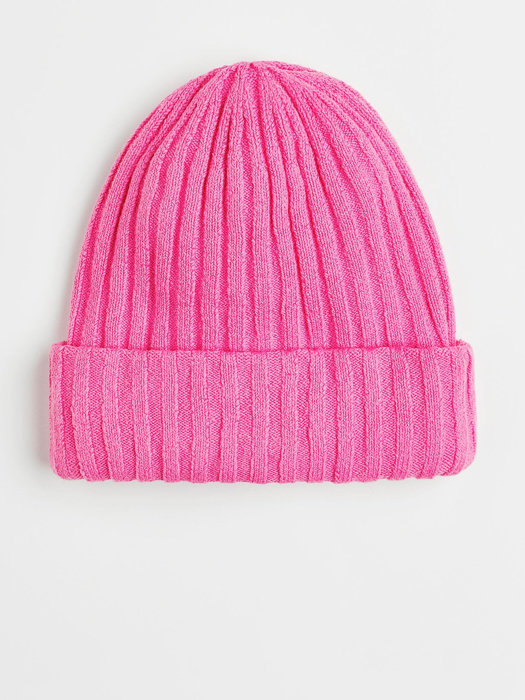 

H&M Women Rib-Knit Hat, Pink