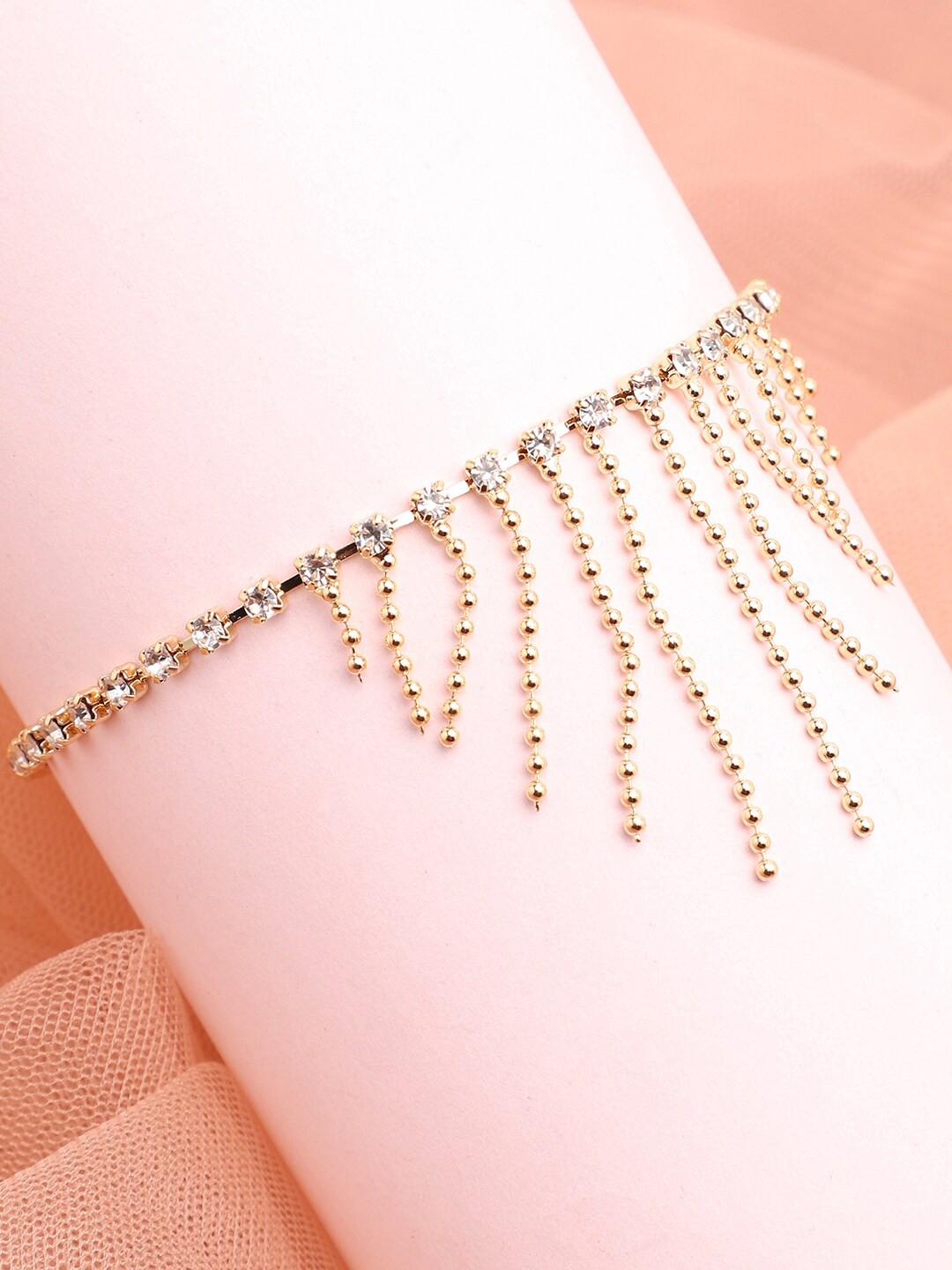 

SOHI Women Gold-Toned Gold-Plated Wraparound Bracelet