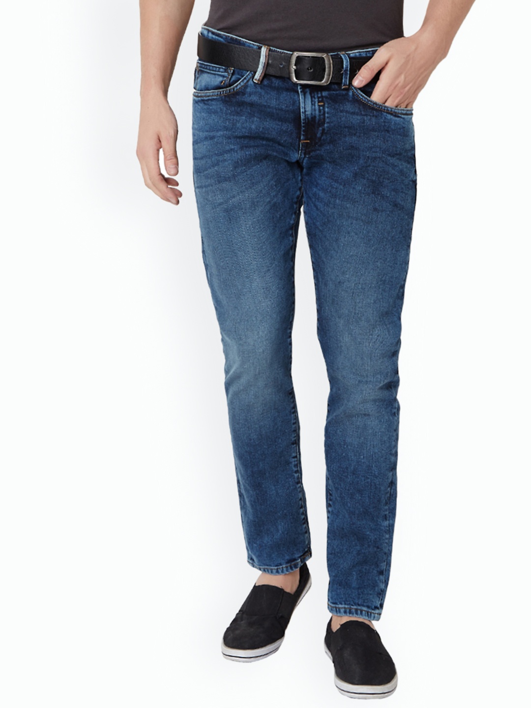 

Allen Solly Men Blue Slim Fit Mid-Rise Clean Look Jeans