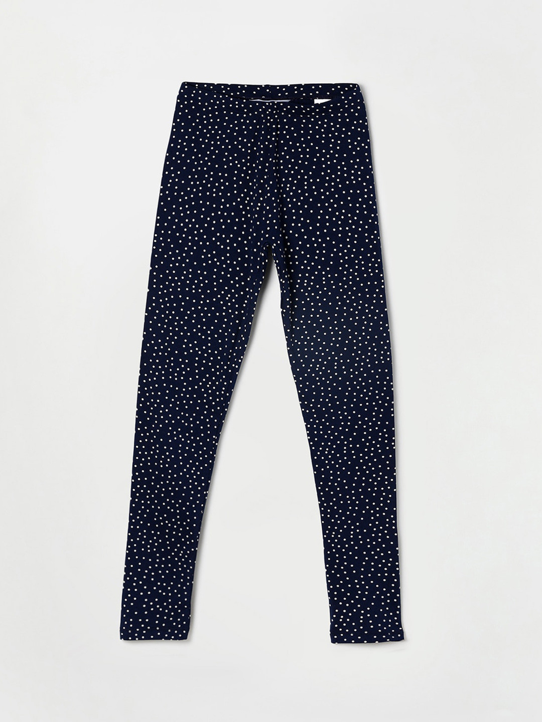 

Fame Forever by Lifestyle Girls Navy Blue & White Cotton Printed Leggings