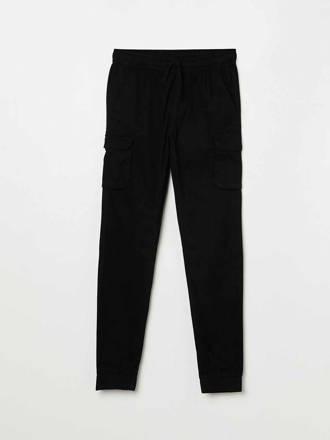 

Fame Forever by Lifestyle Boys Black Solid Cotton Regular-Fit Track Pant