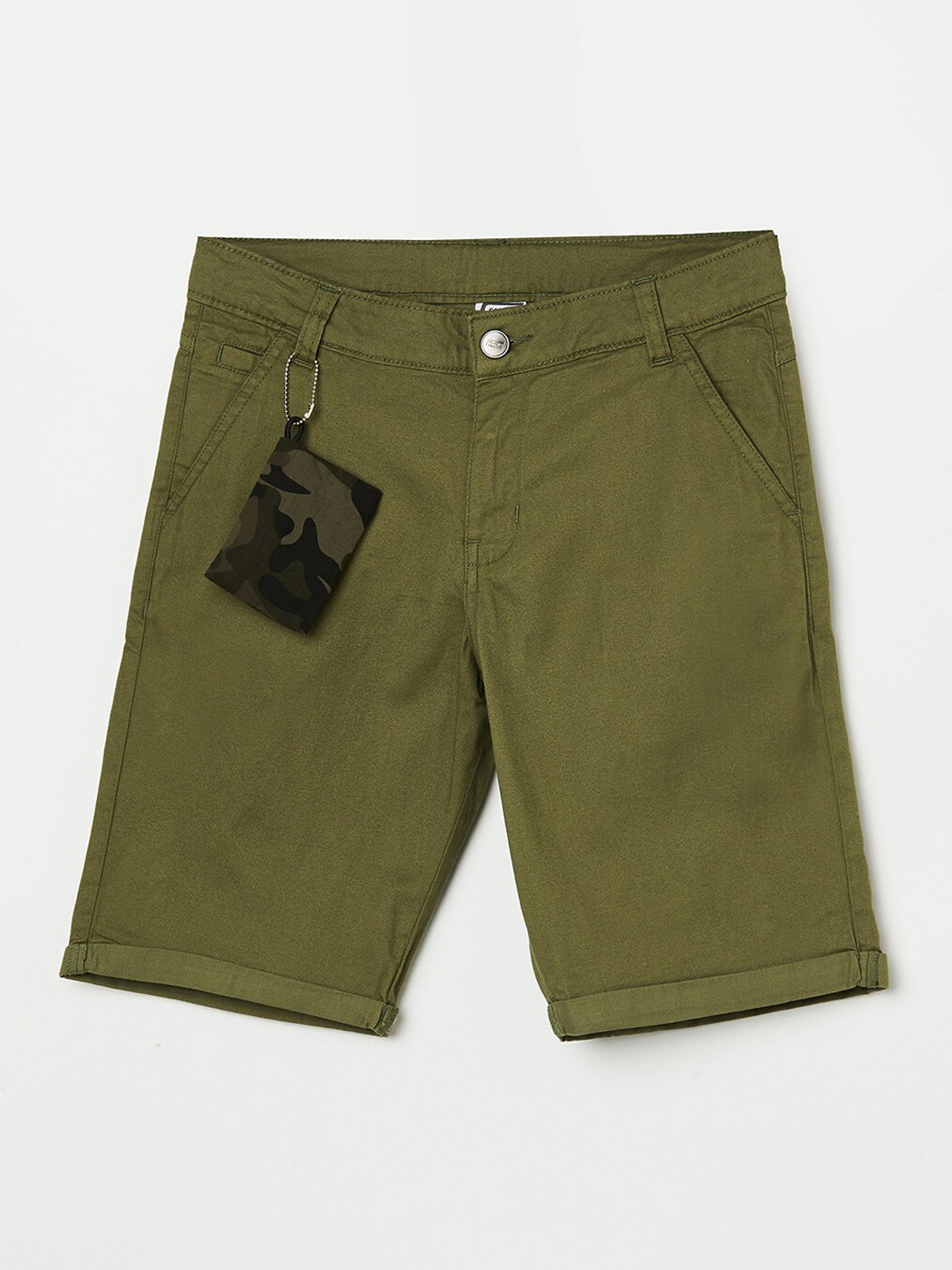 

Fame Forever by Lifestyle Boys Olive Green Cotton Shorts
