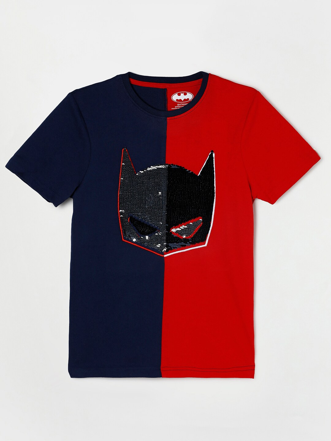 

Fame Forever by Lifestyle Boys Navy Blue Colourblocked Pure Cotton T-shirt