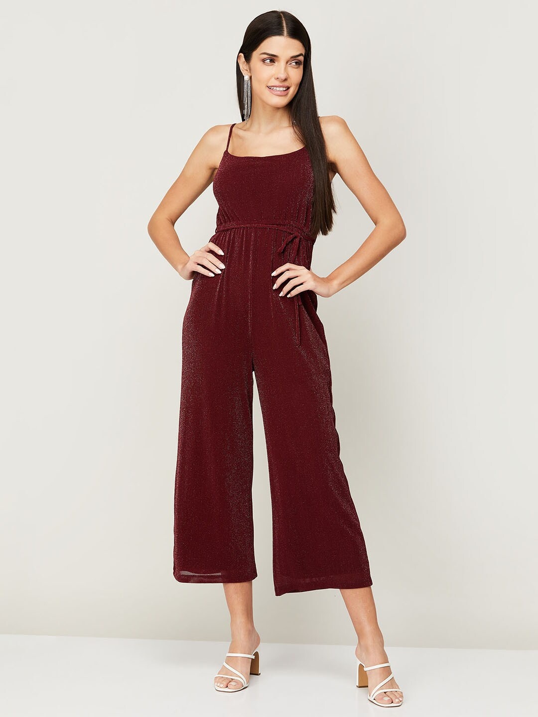 

Ginger by Lifestyle Red Basic Jumpsuit