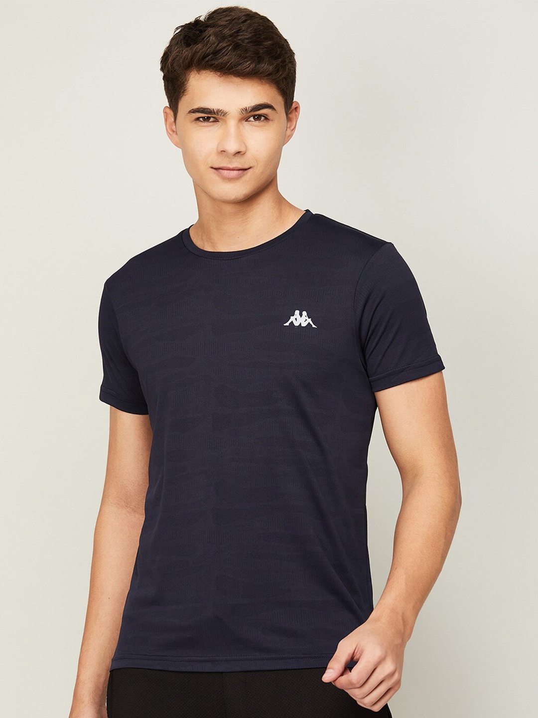 

Kappa Men Navy Blue T-shirt