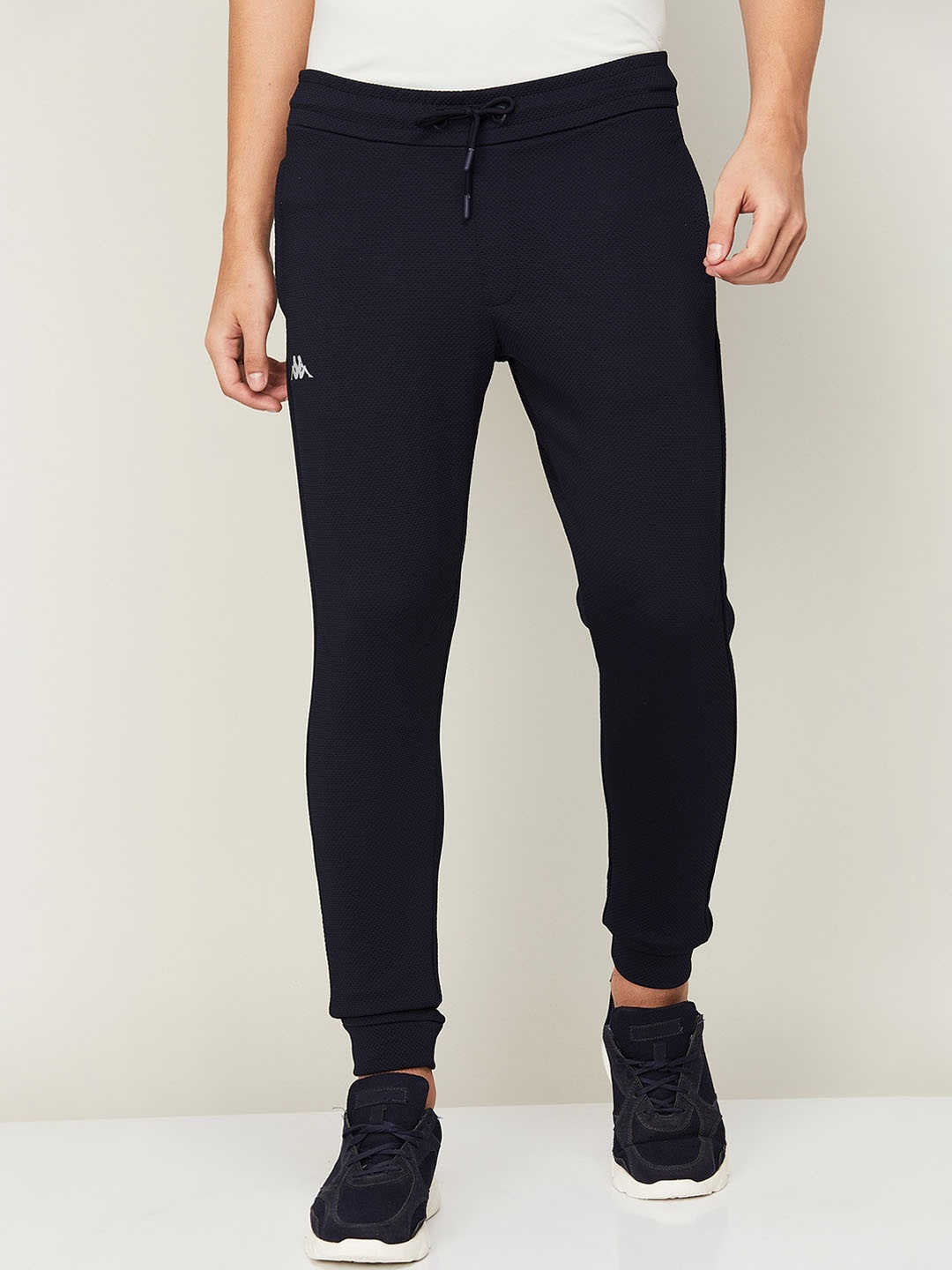 

Kappa Men Navy Blue Slim Fit Solid Joggers