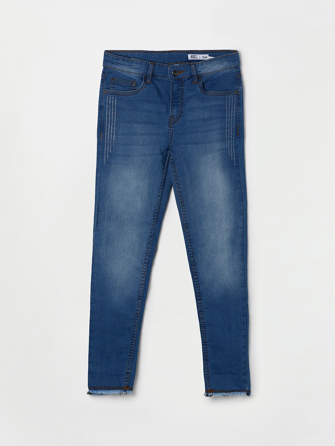 

Fame Forever by Lifestyle Girls Blue Slim Fit Light Fade Jeans