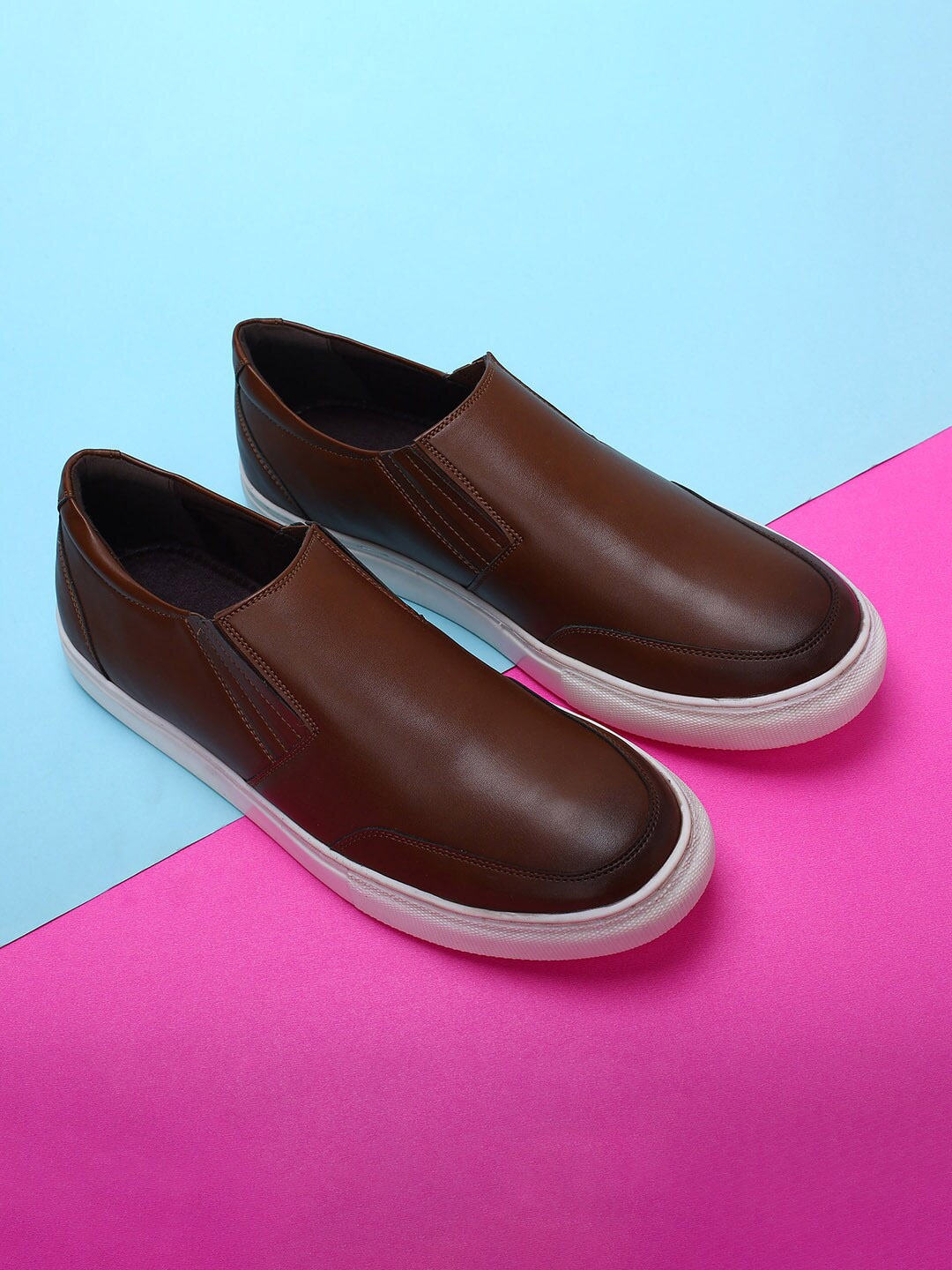 

Forca Men Brown Slip-On Sneakers