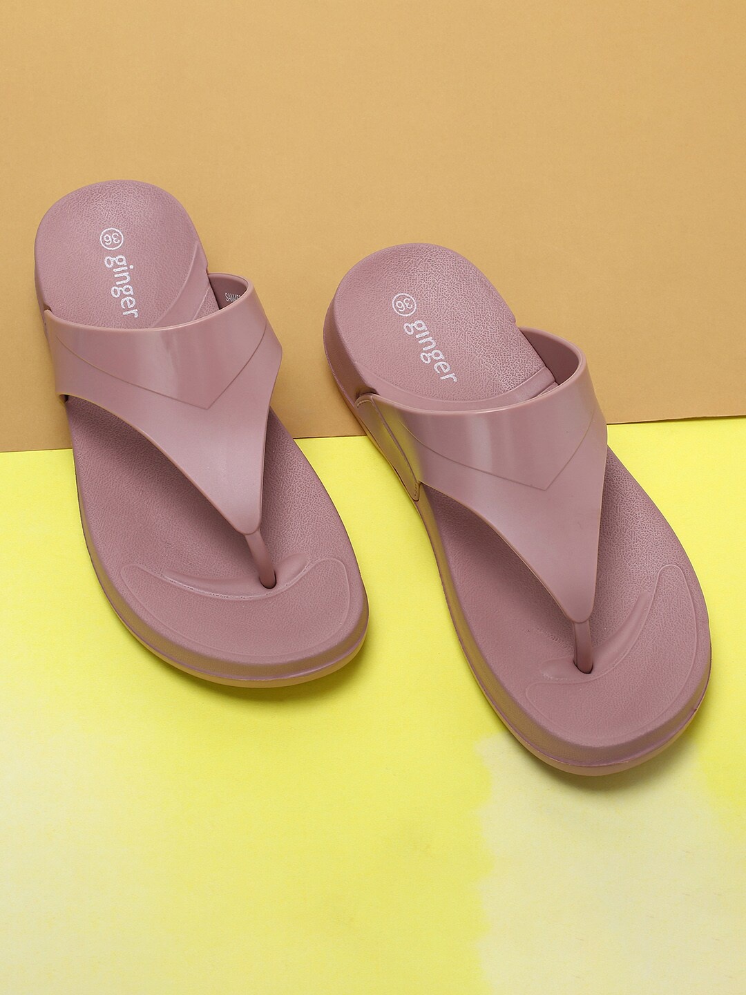 

Ginger by Lifestyle Women Pink Rubber Room Slipper