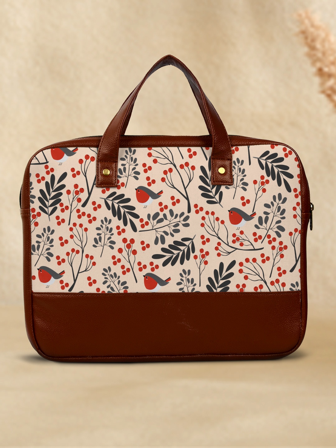 

Crazy Corner Unisex White & Blue Printed Laptop Bag