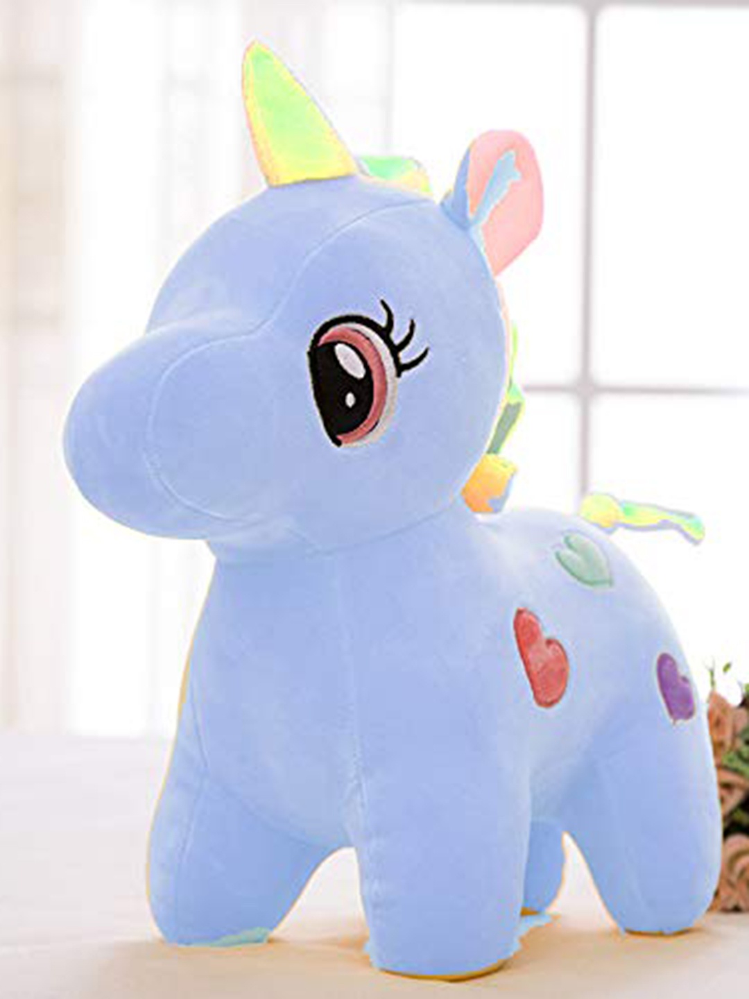 

DearJoy Blue Printed Baby Unicorn Plush Soft Toys