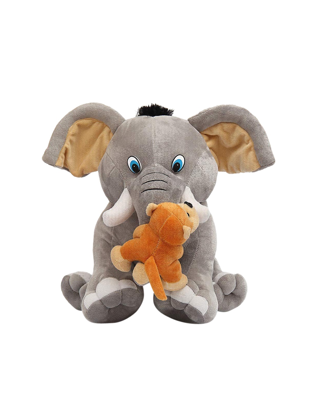 

DearJoy Kids Grey & Brown Elephant & Monkey Soft Toy