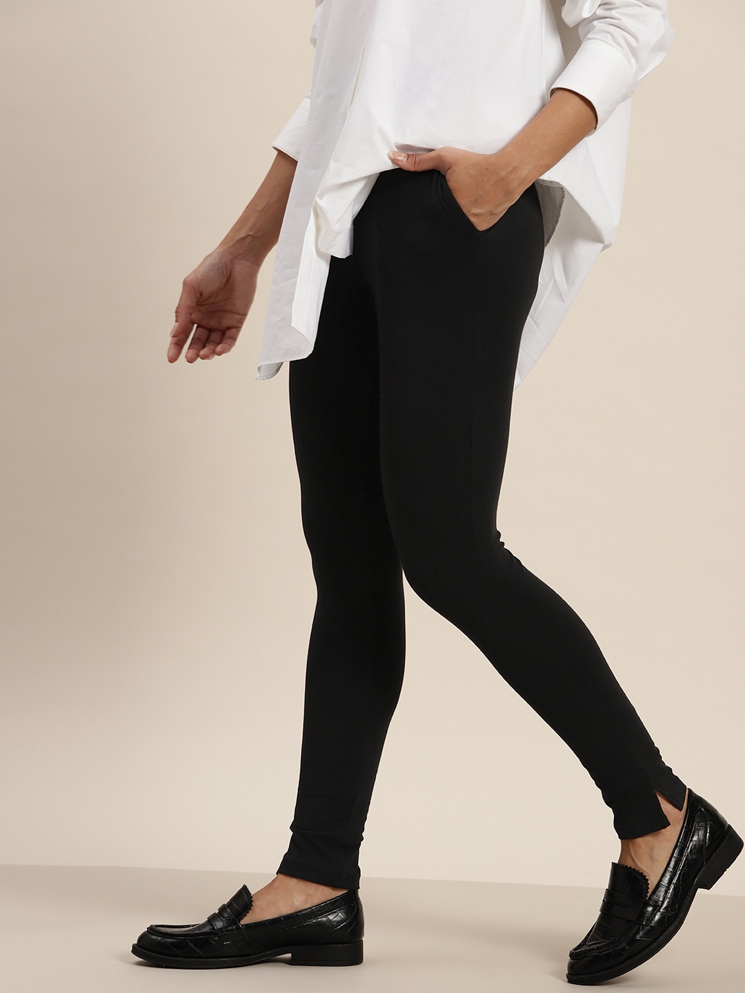 

her by invictus Women High Waisted Leggings, Black