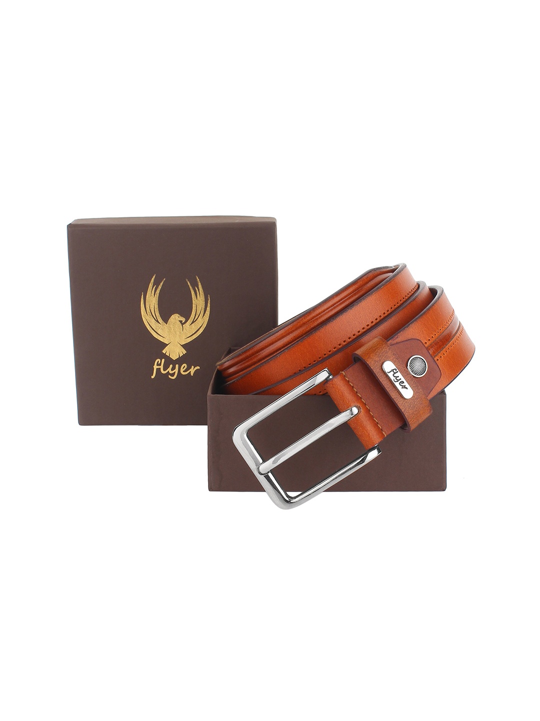 

Flyer Men Tan Leather Formal Belt