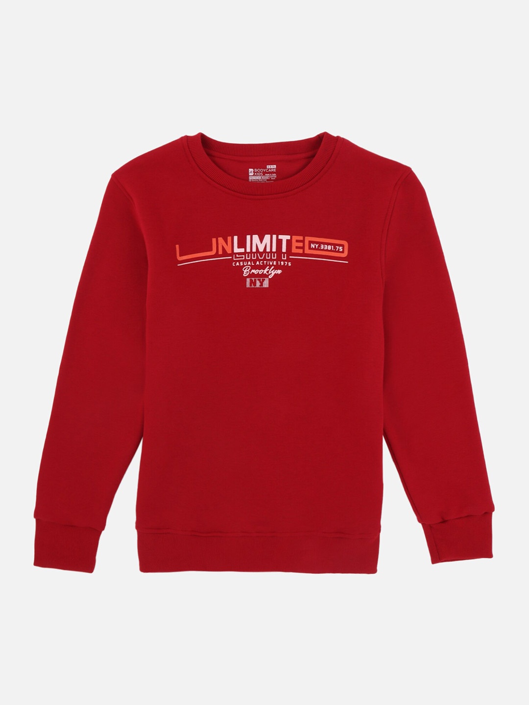 

PROTEENS Boys Red Cotton Sweatshirt