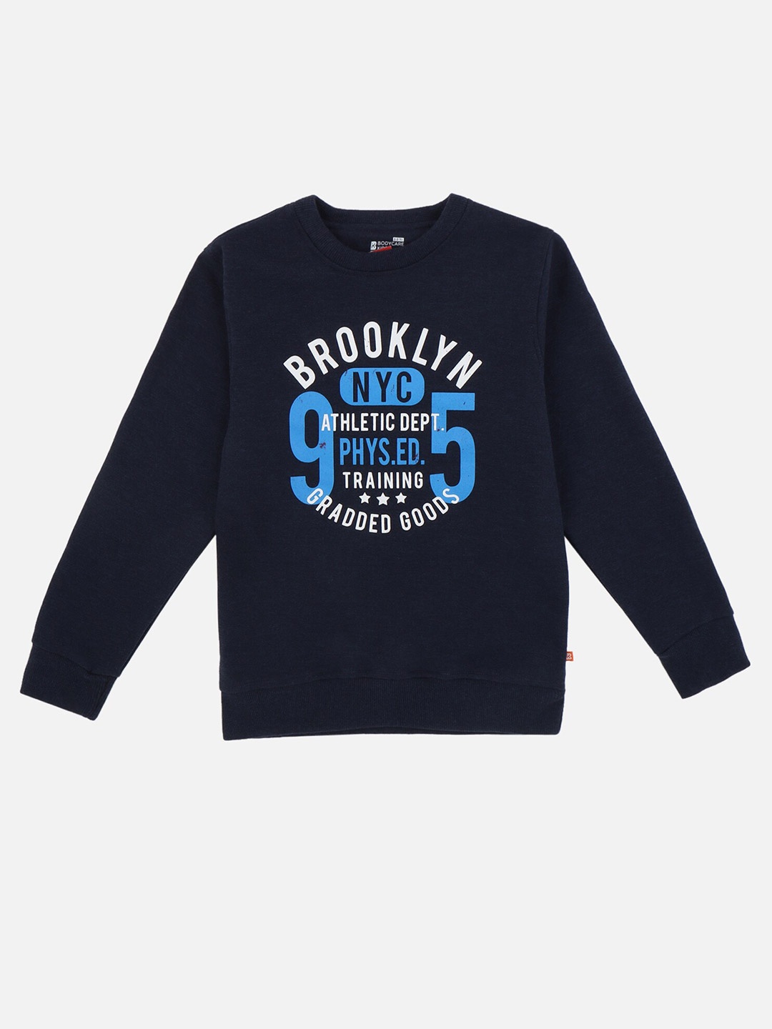 

PROTEENS Boys Navy Blue Printed Cotton Sweatshirt