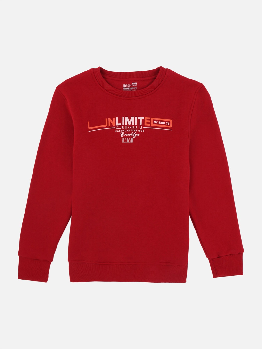 

PROTEENS Boys Red Printed Cotton Sweatshirt