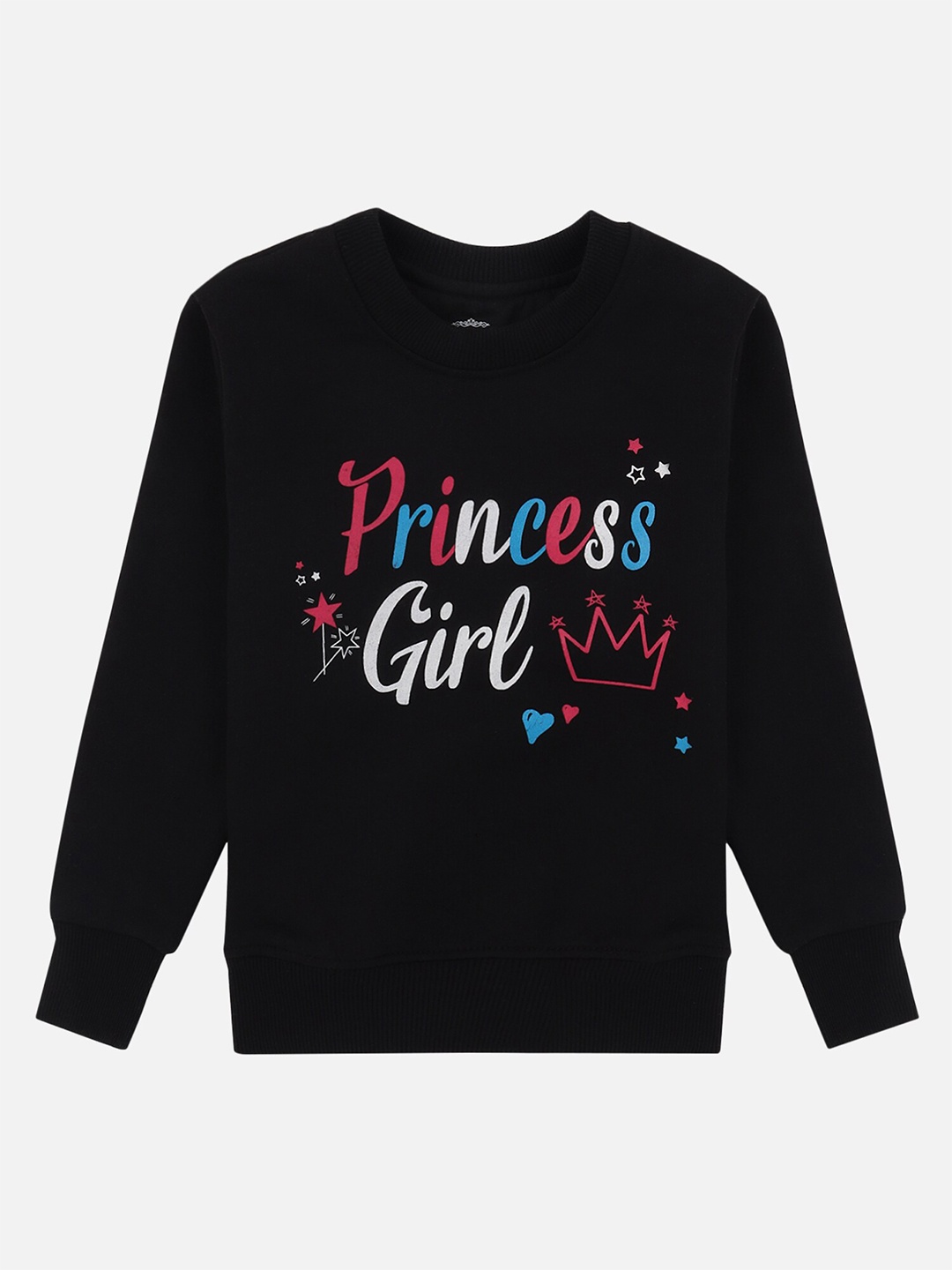 

DYCA Boys Black Printed Cotton Sweatshirt
