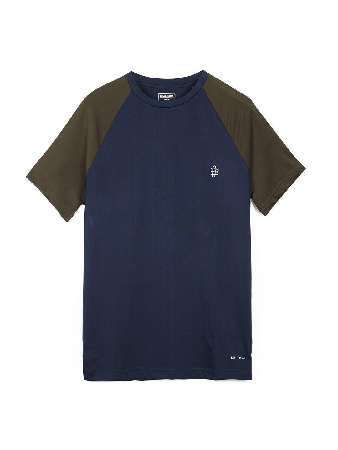 

Bonjour Men Navy Blue & Olive Green T-shirt