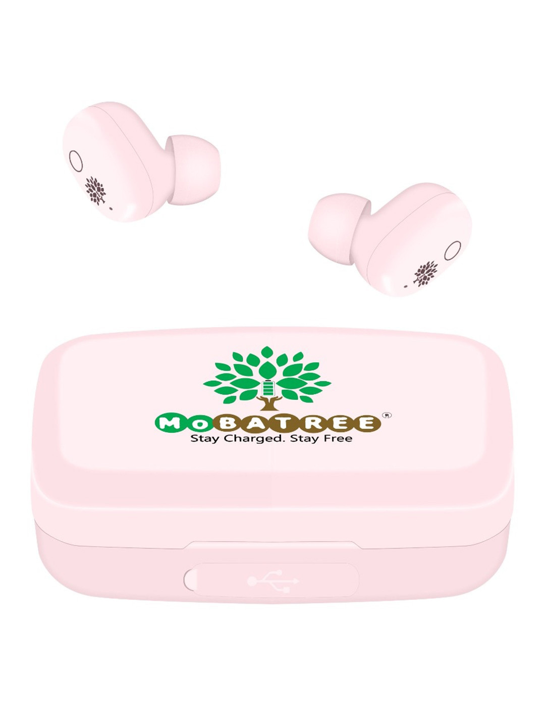 

MOBATREE Pink Solid Version 5.1 With Touch Sensor Bluetooth In-Ear Headphone