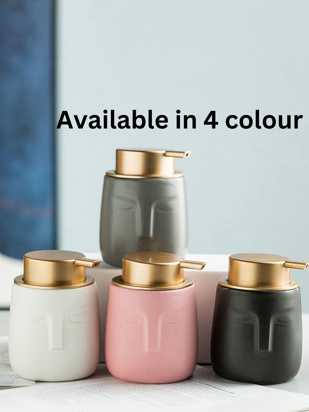 

FabSeasons Pink Solid Ceramic Soap Dispenser-365 ml