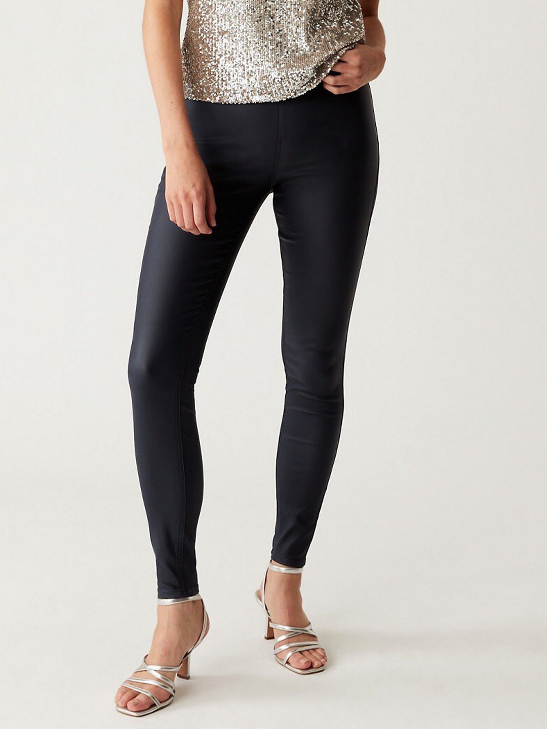 

Marks & Spencer Women Navy Blue Skinny Fit Jeggings