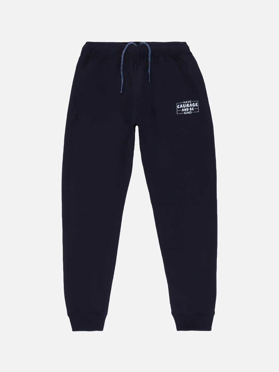 

DYCA Boys Navy Blue Solid Cotton Joggers