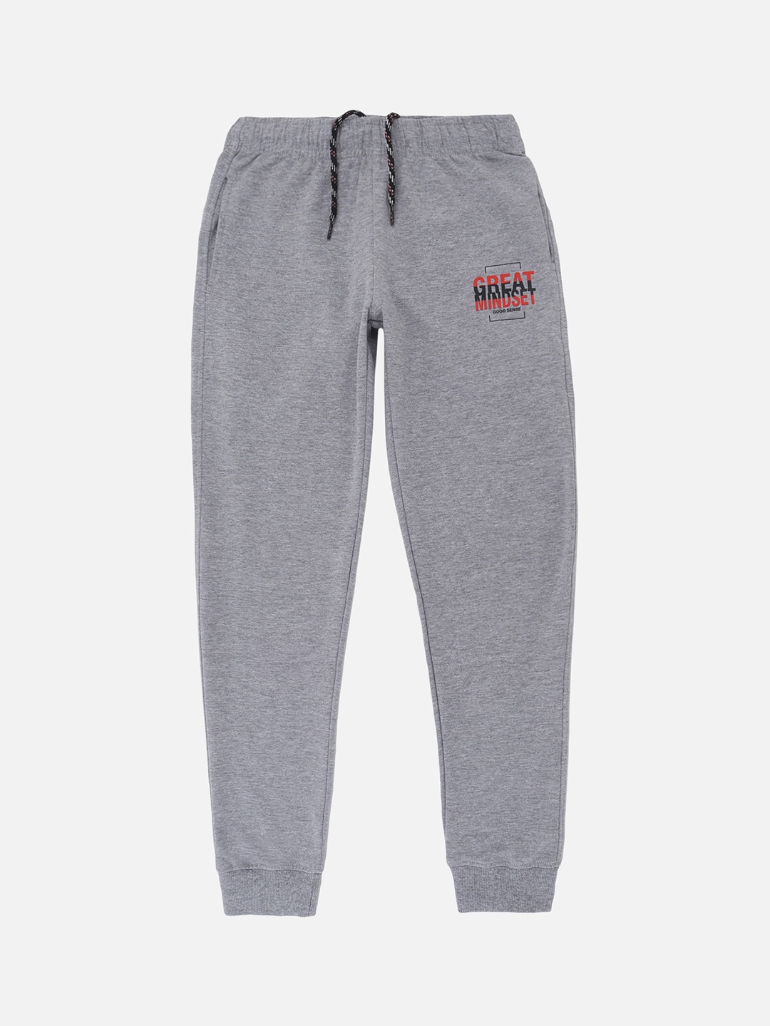 

DYCA Boys Grey Solid Cotton Jogger