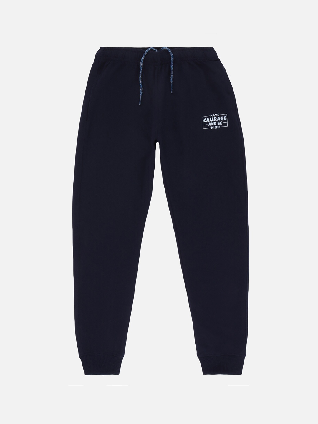 

DYCA Boys Navy Blue Solid Cotton Joggers