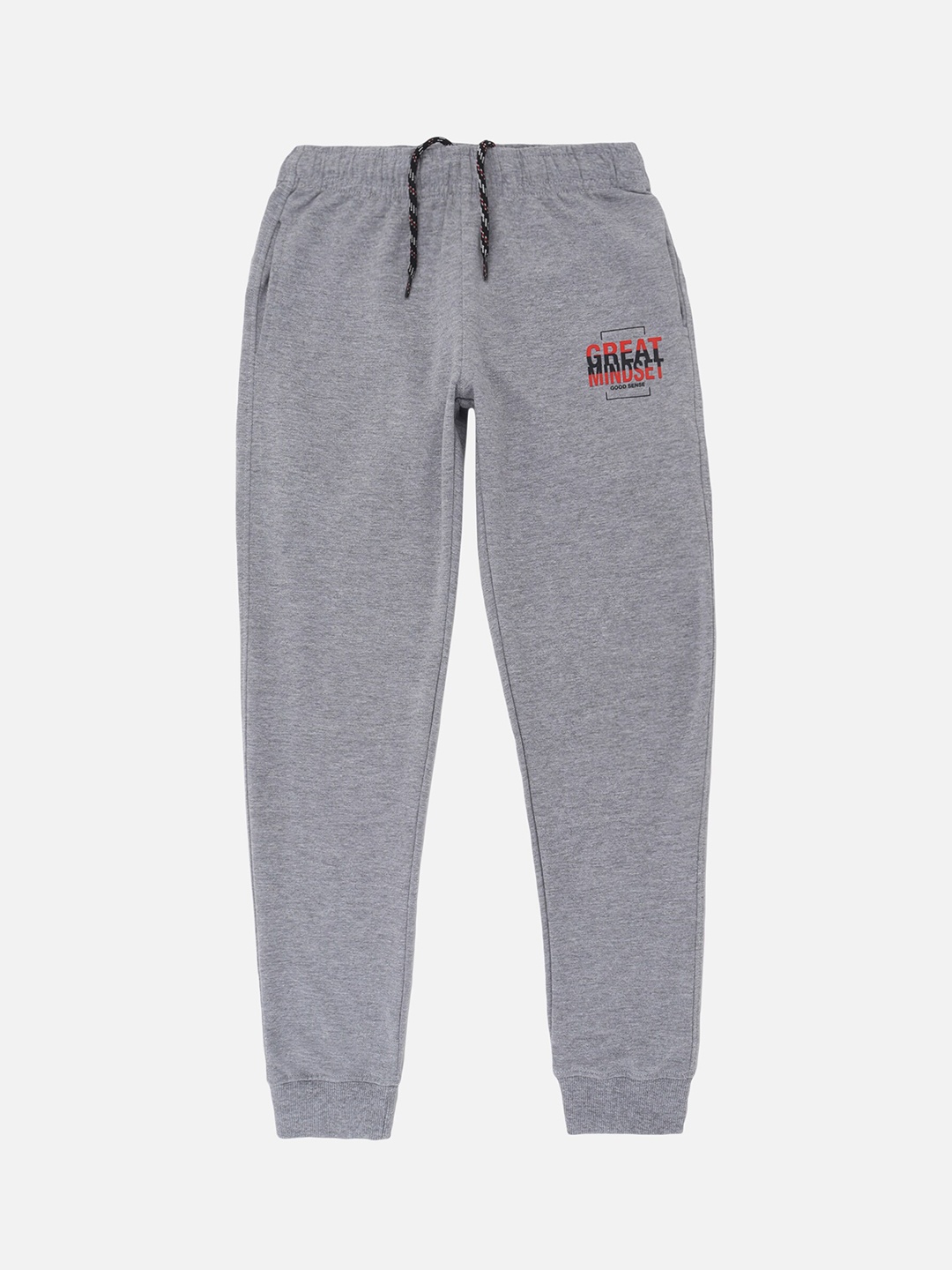 

DYCA Boys Grey Solid Cotton Joggers