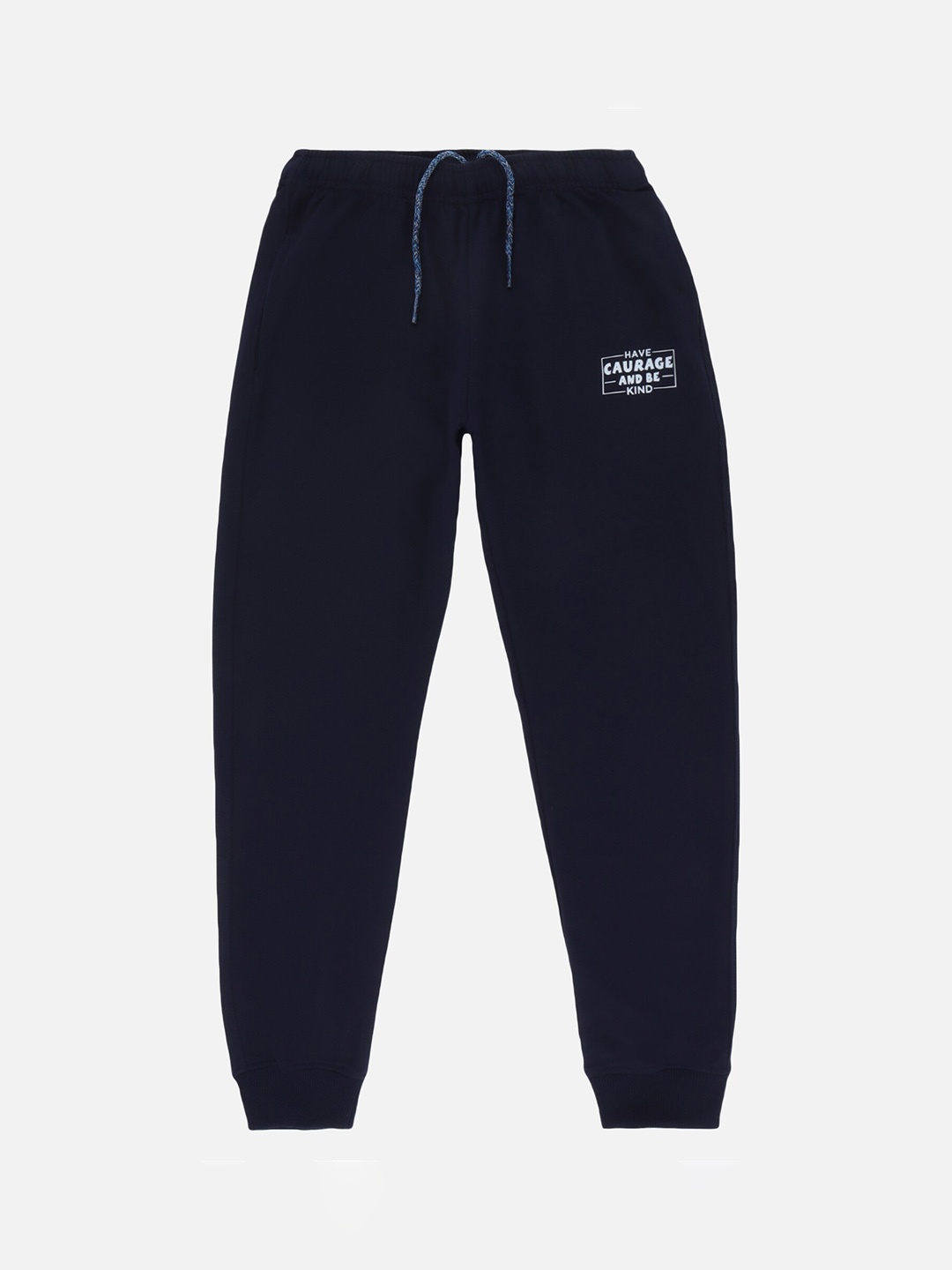 

DYCA Boys Navy Blue Solid Cotton Joggers