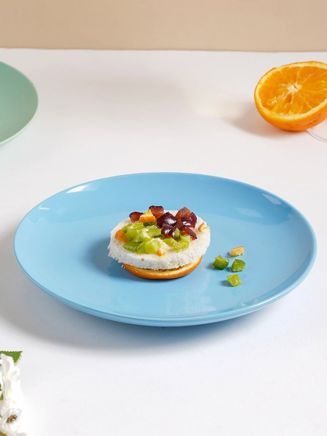 

Nestasia Blue Microwave safe Ceramic Glossy Plate