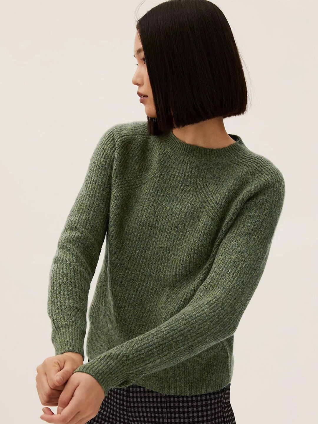 

Marks & Spencer Women Green Pullover