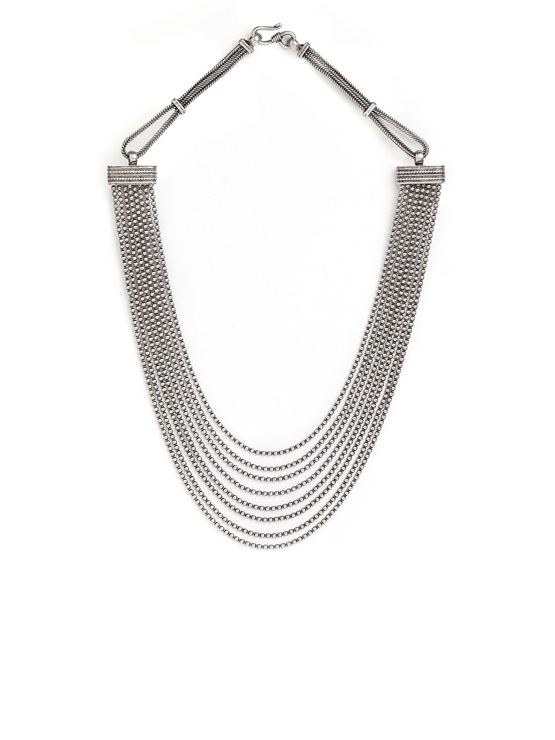 

ahilya Silver-Toned 92.5 Sterling Silver Necklace