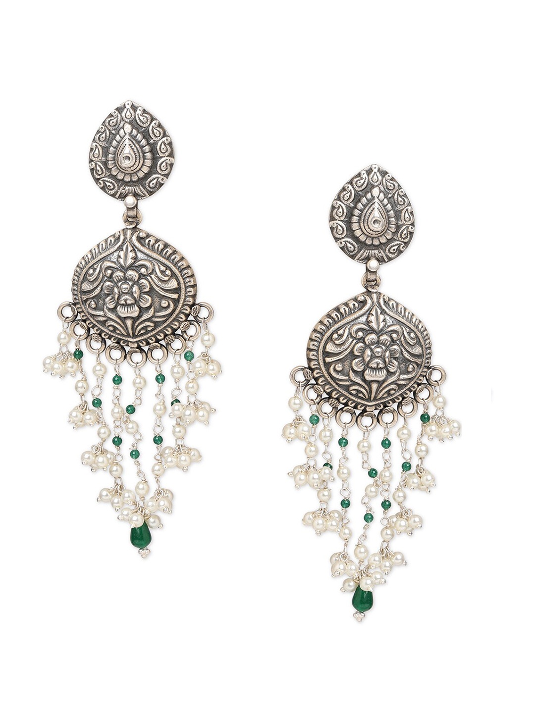 

ahilya 92.5 Sterling Silver Contemporary Drop Earrings